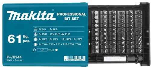 Makita accessoires schroefbitset 61-dlg - p-70144 - p-70144