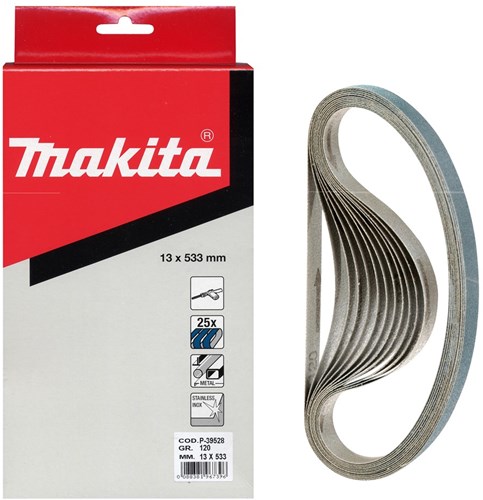 Makita accessoires schuurband blue lengte 533mm breedte 13mm korrel 100