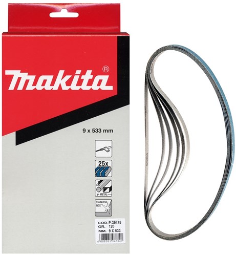 Makita accessoires makita p-39431 schuurband 9x533mm z40 ve=25