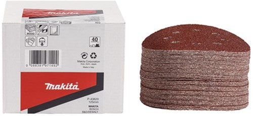 Makita accessoires makita p-43620 schuurschijf 125mm k40 red velcro