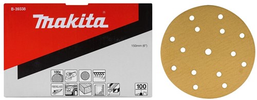 Makita accessoires schuurschijf yellow diameter 150mm korrel 80 - b-39322