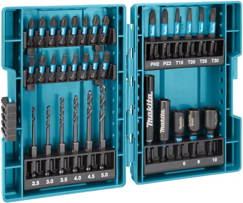 Makita accessoires bit boorset 33-delig - b-66896 - b-66896