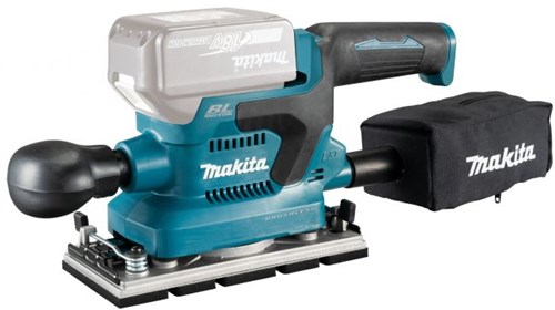 Makita accu-vlakschuurmachine dbo380z (blauw zwart, accu en oplader niet inbegrepen)