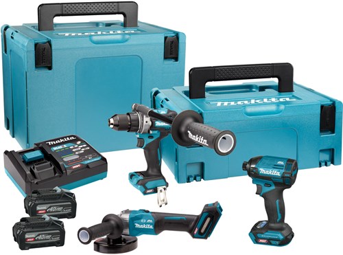 Makita dk400nx | xgt 40 v max combiset | df001g + td002g + ga005g | incl accu's lader - dk400nx