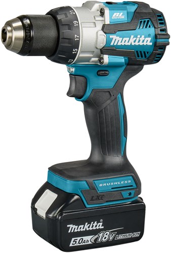 Makita dlx2507tj 18v combopack dhp489 klopboormachine + dtd153z slagschroevendraaier 5,0 ah accu (2 st), in mbox