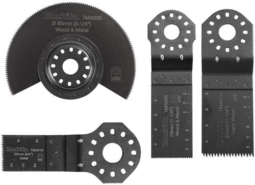 Makita invalzaagbladenset inhoud tma009, tma010, tma016, tma006.