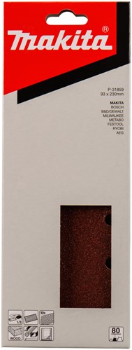 Makita accessoires schuurvel k80 93x228 red g. - p-31859