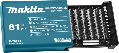 Makita accessoires schroefbitset 61-dlg - p-70144 - p-70144