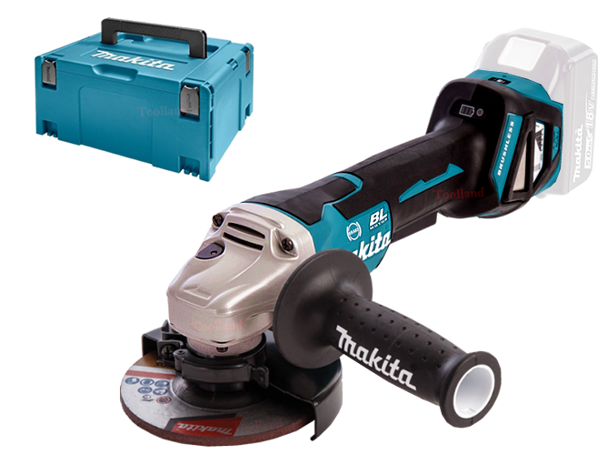 Makita dga517zj 18v haakse slijper 125mm | zonder accu's en lader in m-box - dga517zj