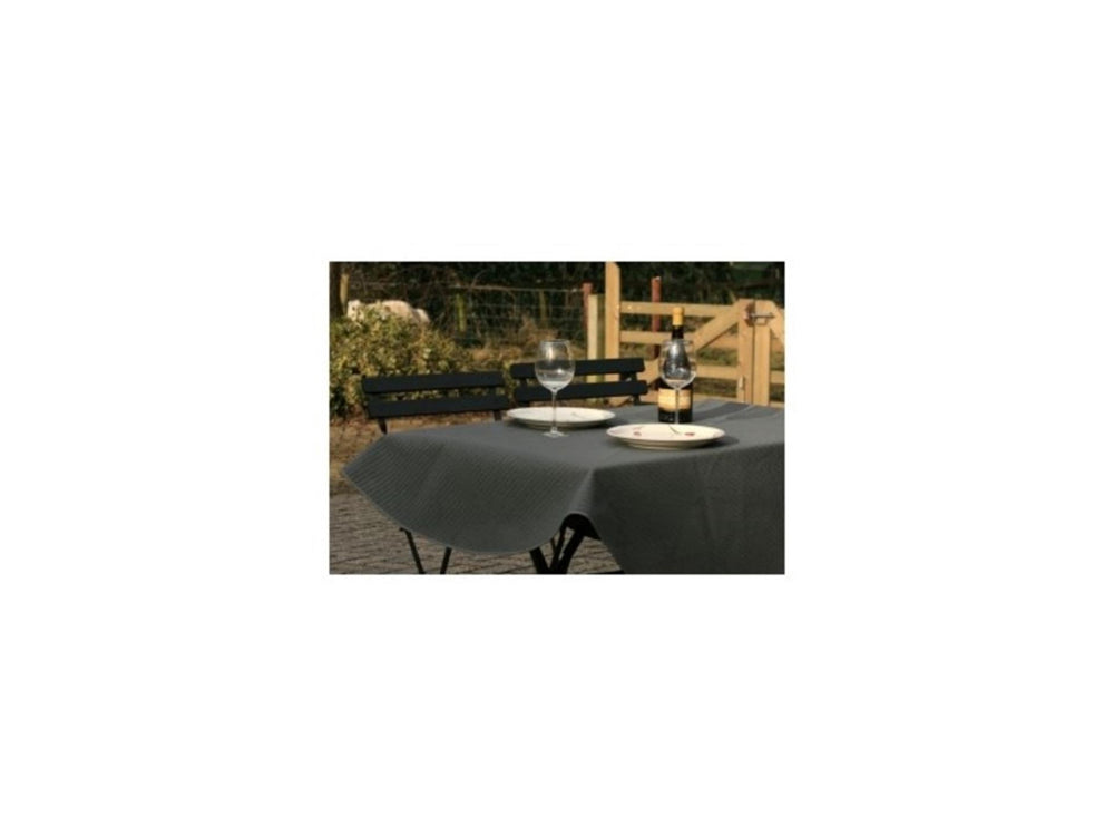 Wicotex tafelkleed margerita 160cm rond grijs buiten