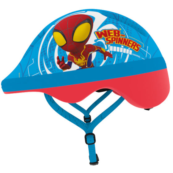 Disney spidey fietshelm jongens blauw rood maat 44-48 cm (xs)