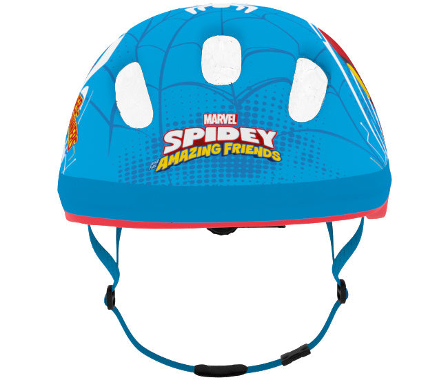 Disney spidey fietshelm jongens blauw rood maat 44-48 cm (xs)