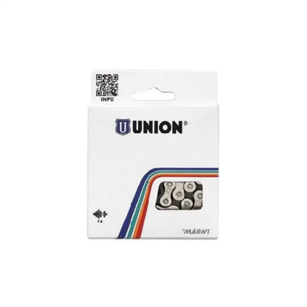Union Anti Rust Bicycle Chain 1/2x1/8 - 112 links - Titanium Grey