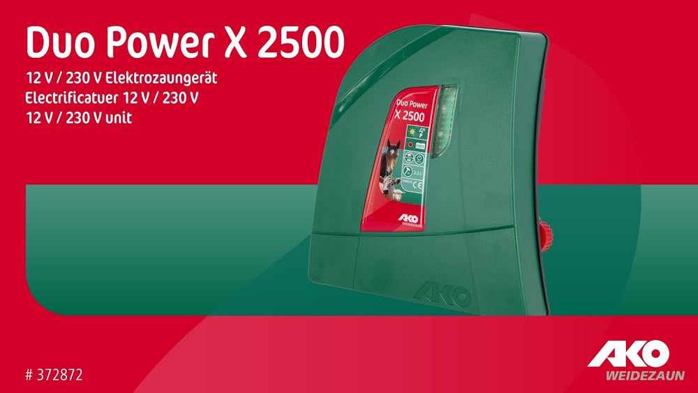 Ako producten duo power x2500 combi schrikdraadapparaat 230v 12v
