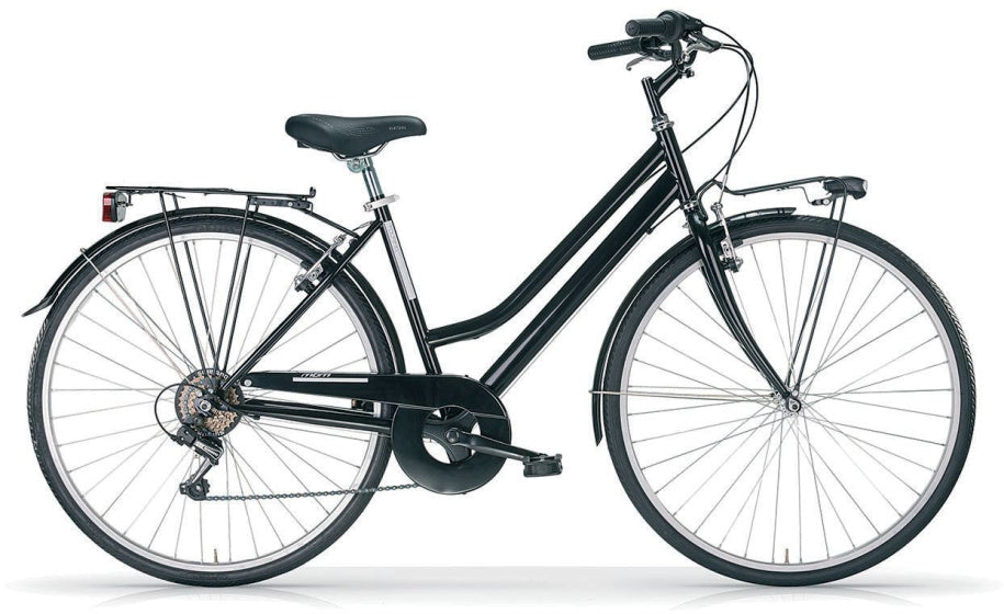 Mbm touring 28 inch 46 cm dames 6v v-brakes zwart