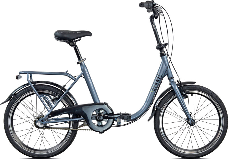 Legnano rennes vouwfiets 20 inch 40 cm unisex 3v v-brakes donkergrijs