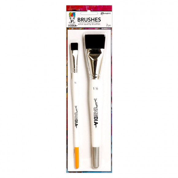 Ranger ink ranger • dina wakley bristle kwasten set 2pcs