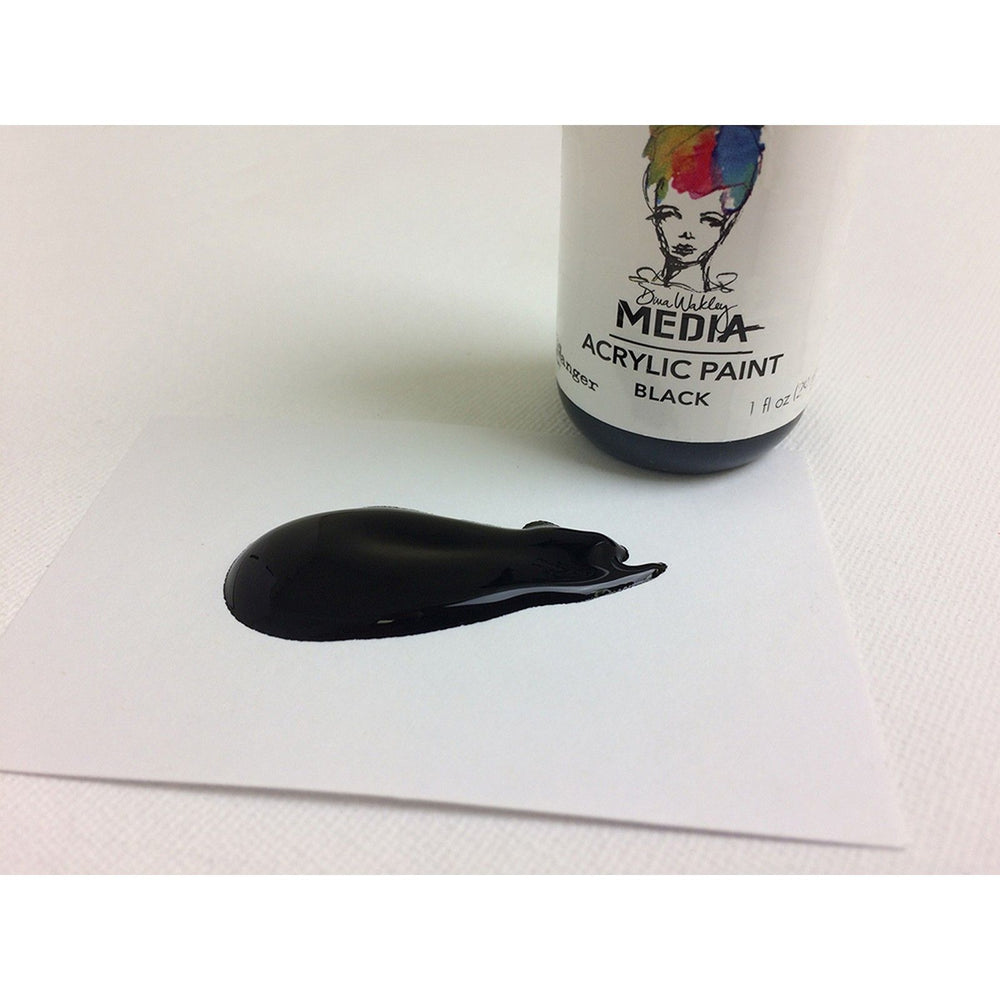 Ranger ink ranger • dina wakley media heavy body acrylic paint black