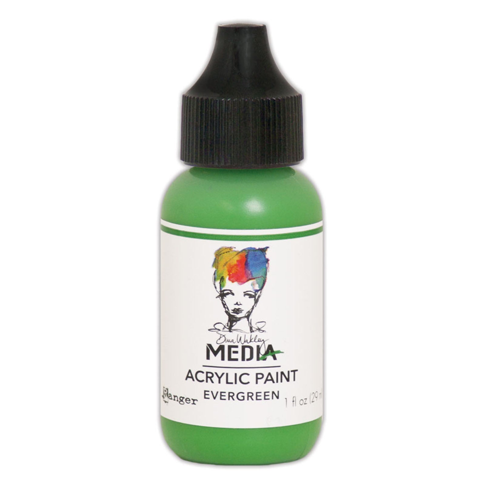 Ranger ink ranger • dina wakley media heavy body acrylic paint evergreen