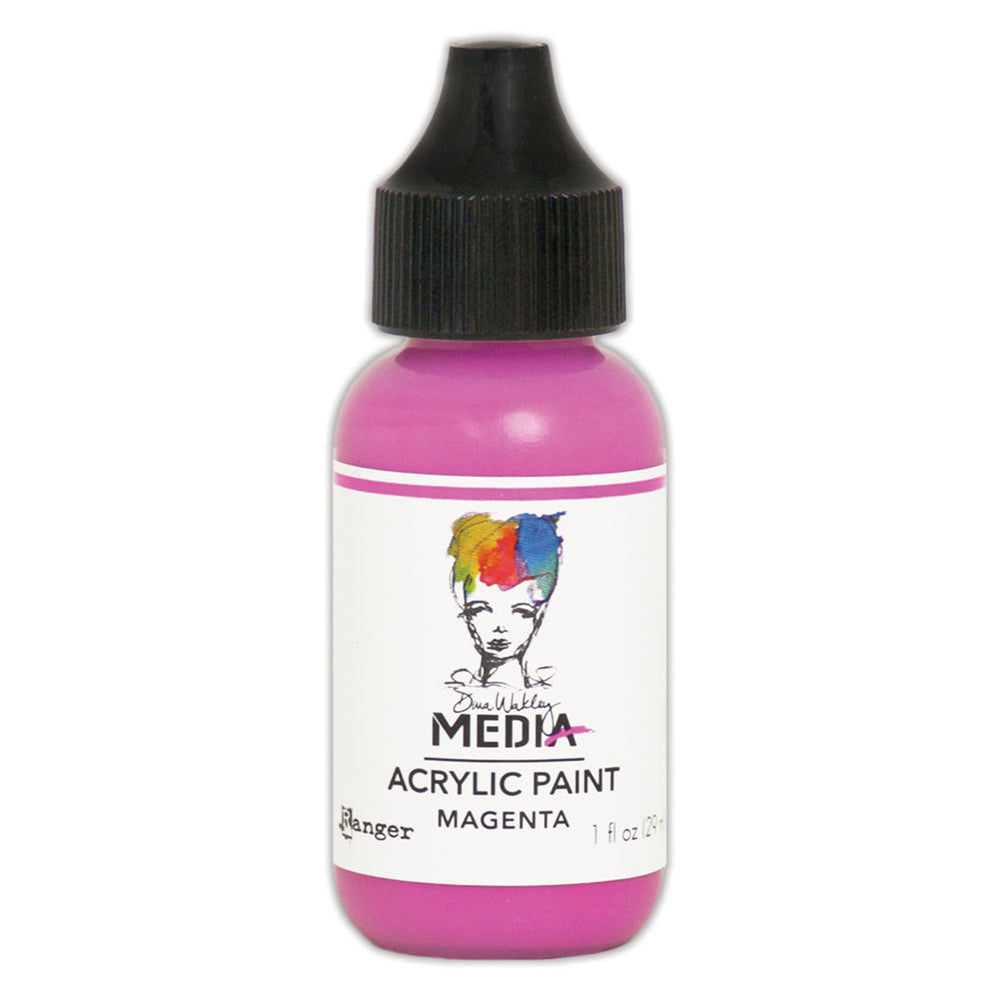 Ranger ink ranger • dina wakley media heavy body acrylic paint magenta