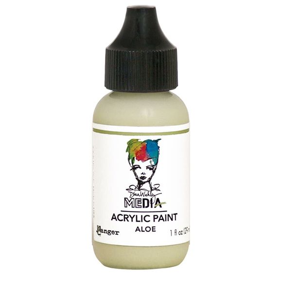 Ranger ink ranger • dina wakley media heavy body acrylic paint aloe