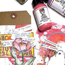 Ranger ink ranger • dina wakley media heavy body acrylic paint rouge 29ml
