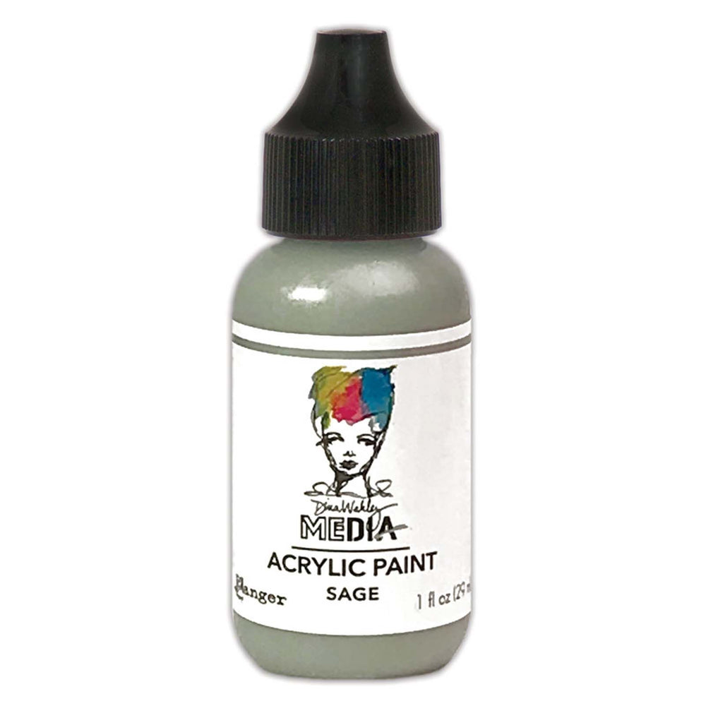 Ranger ink ranger • dina wakley media heavy body acrylic paint sage 29ml