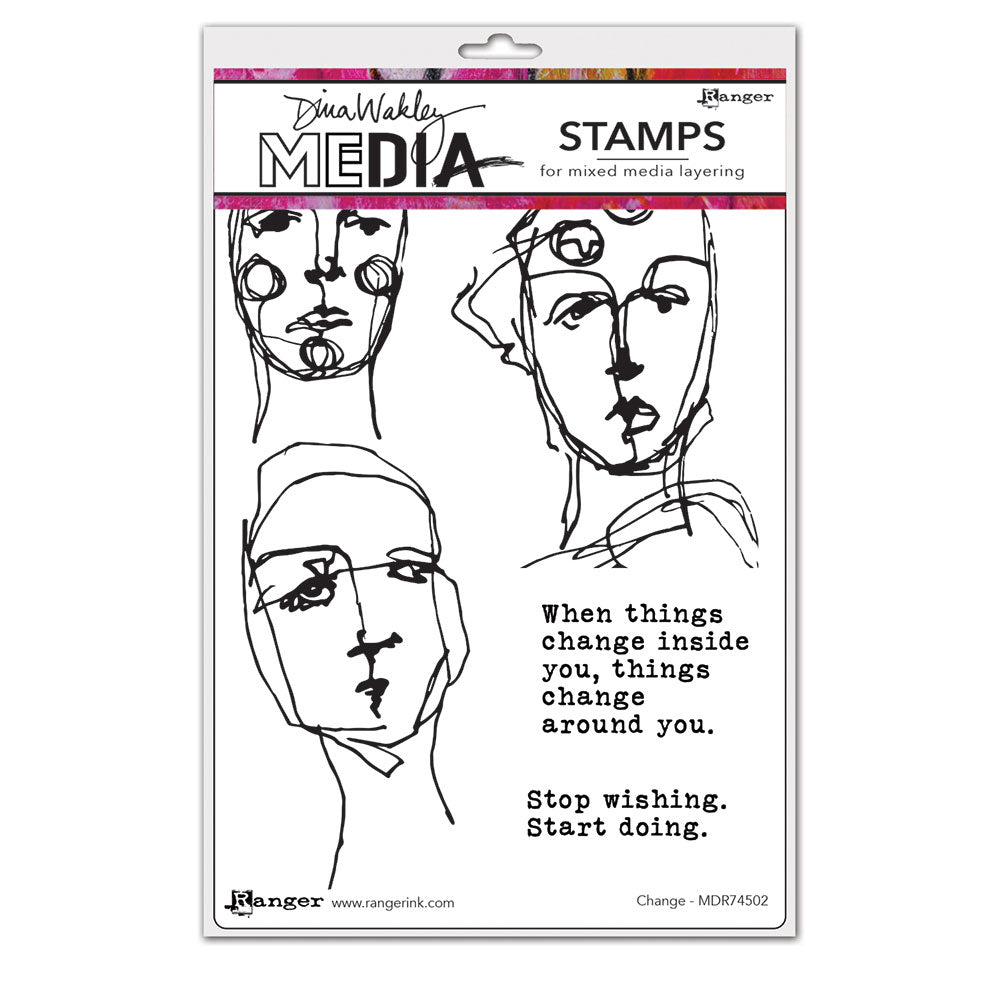 Ranger ink ranger • dina wakley media stamps change
