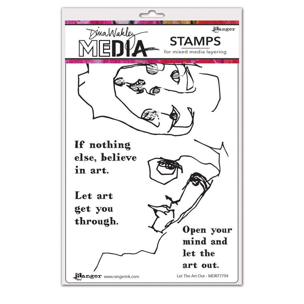 Ranger ink ranger • dina wakley media cling stamps let the art out