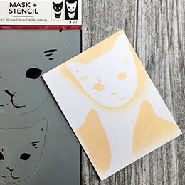 Ranger ink ranger • dina wakley media sjabloon cat head masks