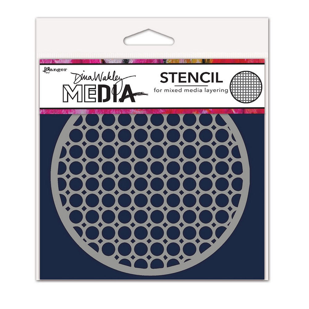 Ranger ink ranger • dina wakley media stencil coasters 2