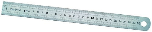 Melkmeisje maatlat rvs 300x30x1,0 mm mm, enkelz - mm722130 - mm722130