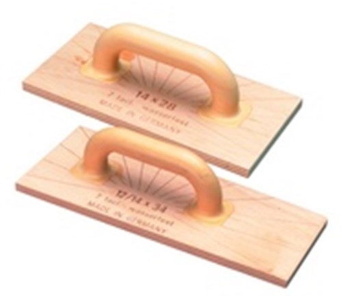 Melkmeisje schuurbord hout, kunststof greep 360x200 - mm324360