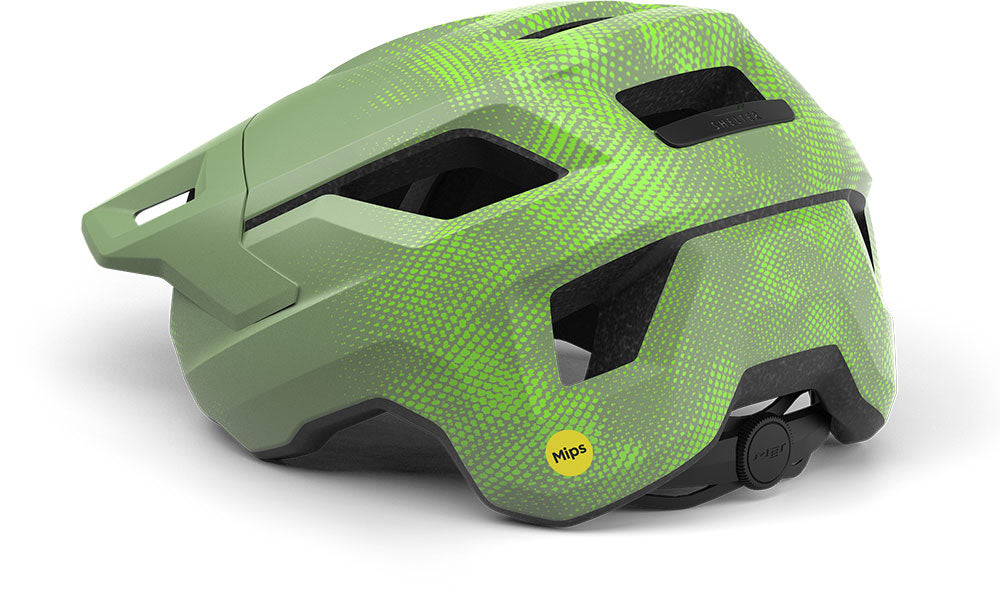 Met shelter youth mips green lime matt (52-56 cm) - youth mtb hel