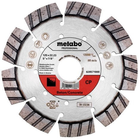 Metabo accessoires diamant slijpschijf | ø 125x22,23mm | cp | beton professional - 628571000