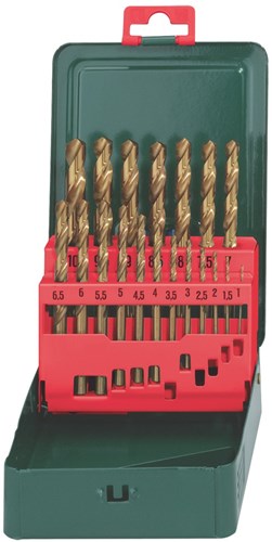 Metabo accessoires hss-tin borencassette (19 dlg.) - 627156000