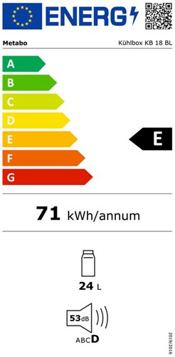 Metabo kb 18 accu-koelbox | 18 volt | zonder accu-packs en lader - 600791850