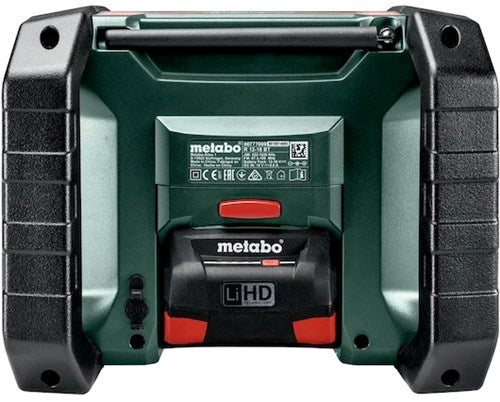 Metabo r 12-18 dab+ bt | 12v 18v li-ion accu bouwradio met dab+ en bluetooth | zonder accu's en lader - 600778850