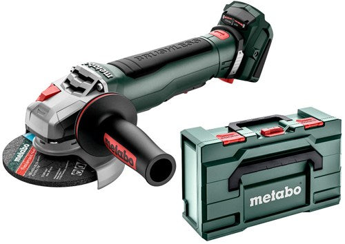 Metabo wpb 18 lt bl 11-125 quick accu haakse slijper 18v body met paddleschakelaar in x 165 l | zonder accu's en lader - 613059840