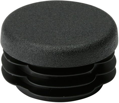 Metafranc kap ronde buis 30mm zw 4st w - wu0640006