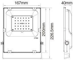 Mi-light miboxer rgb-cct led schijnwerper ip65 30w - led0249