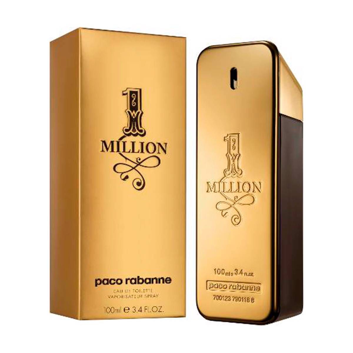 Paco rabanne eau de toilette spray one million 100ml heren