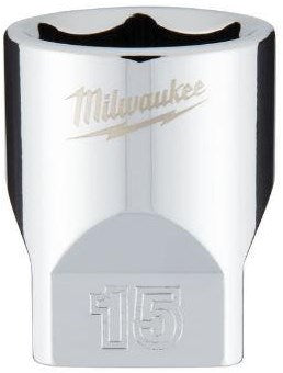 Milwaukee accessoires 1 4 ratel dop ,metrisch standaard -15mm - 4932478323