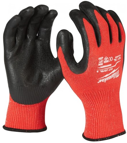 Milwaukee accessoires gedipte werkhandschoenen snijklasse 3 c | l 9 | 1 paar - 4932471421