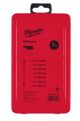 Milwaukee accessoires set sds-plus hamerboren in metalen cassette (7-delig) new ms2 - 4932352339