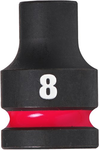Milwaukee accessoires shockwave krachtdop 1 2 kort 8 mm | 1 stuk - 4932480302