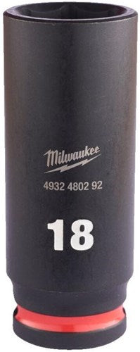 Milwaukee accessoires shockwave slagdop 3 8 diep 18mm | 1 stuk - 4932480292