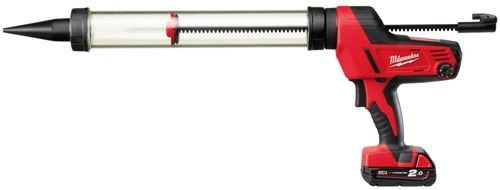 Milwaukee c18 pcg 600t-201b li-ion accu-kit- lijmpistool (1x 2.0ah accu + lader) - 4933441808