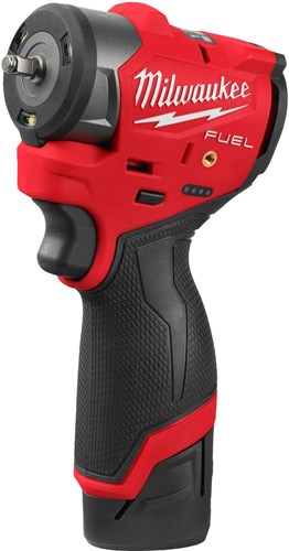 Milwaukee m12 fsciwf14-252x m12 fuel sub-compact 1 4 accu slagmoersleutel | met frictiering (2x 2,5ah accu + lader) - 4933498974