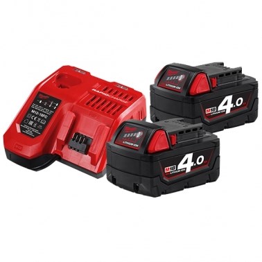 Milwaukee m18 nrg-402 18v 4,0ah li-ion accu starterset - 4933459215